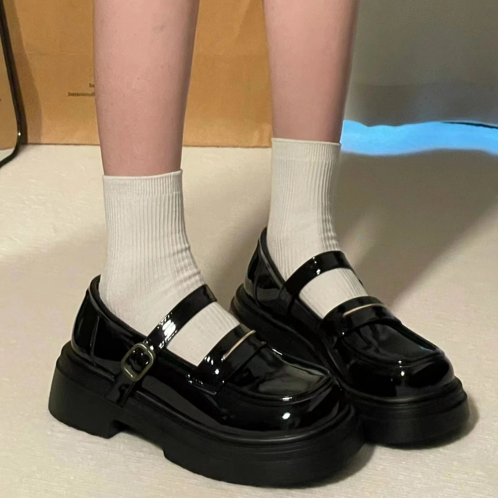 Giày Da Đế Dày Thời Trang 2023 Dành Cho Nữ