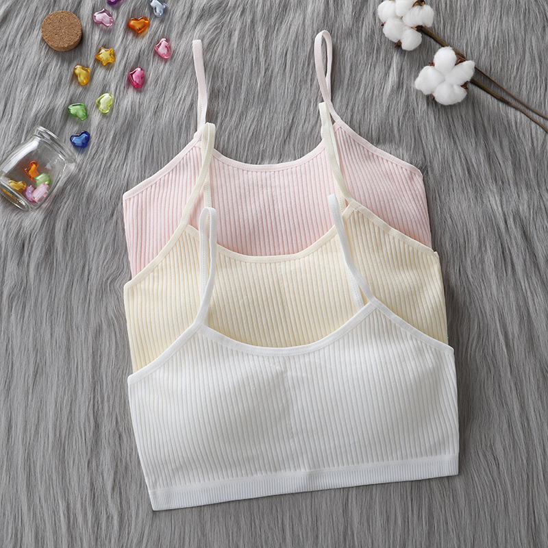 Áo lót vải cotton Mềm Mại Thoáng Khí Thoải Mái Cho Bé Gái 10-16 Tuổi