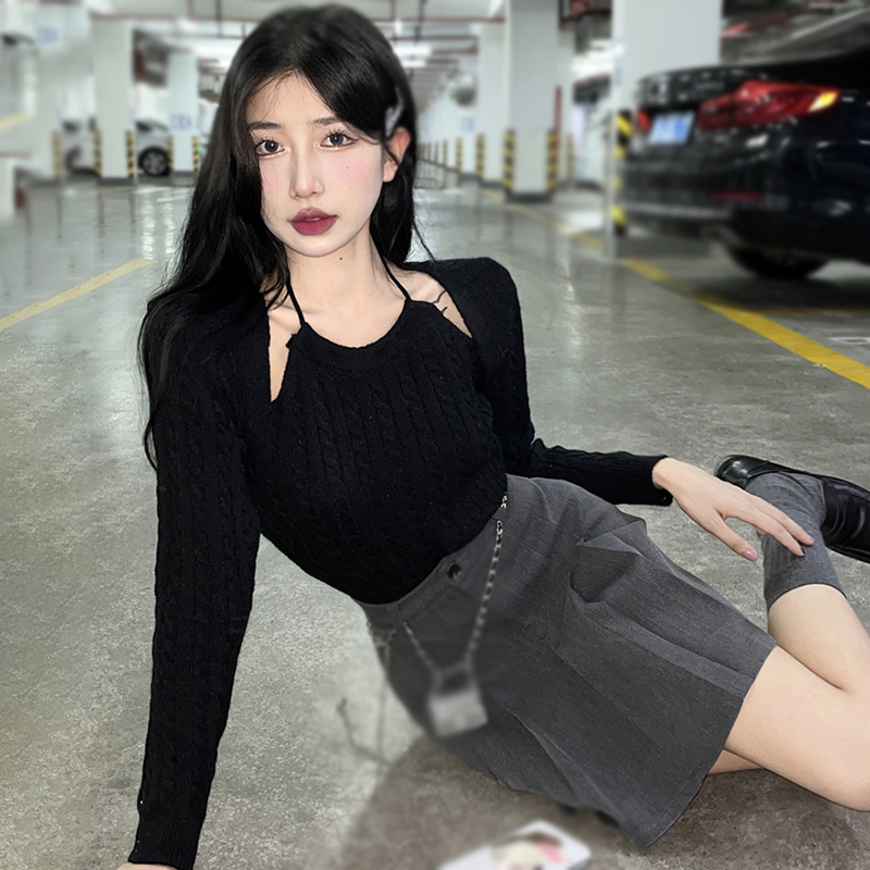 Áo Len Dài Tay Cổ Tròn Màu Sắc Thời Trang Nữ Tính