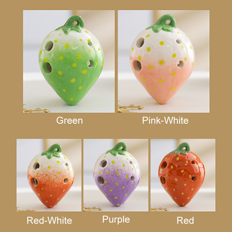 Kèn ocarina Gốm 6 Lỗ Hình Trái Dâu