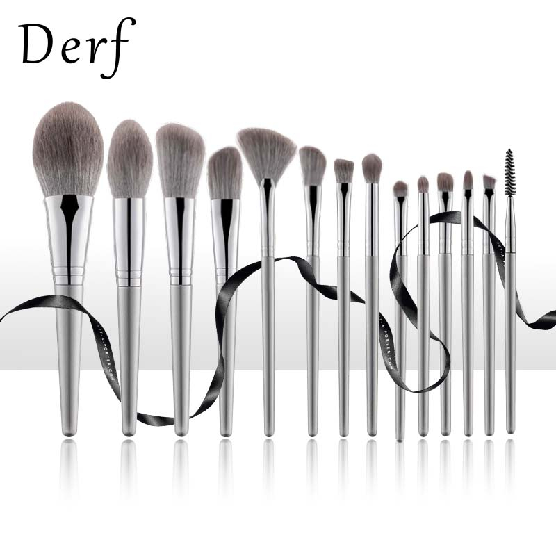 Derf Set 14 cọ trang điểm CHUJIAN chất liệu lông mềm chuyên dụng