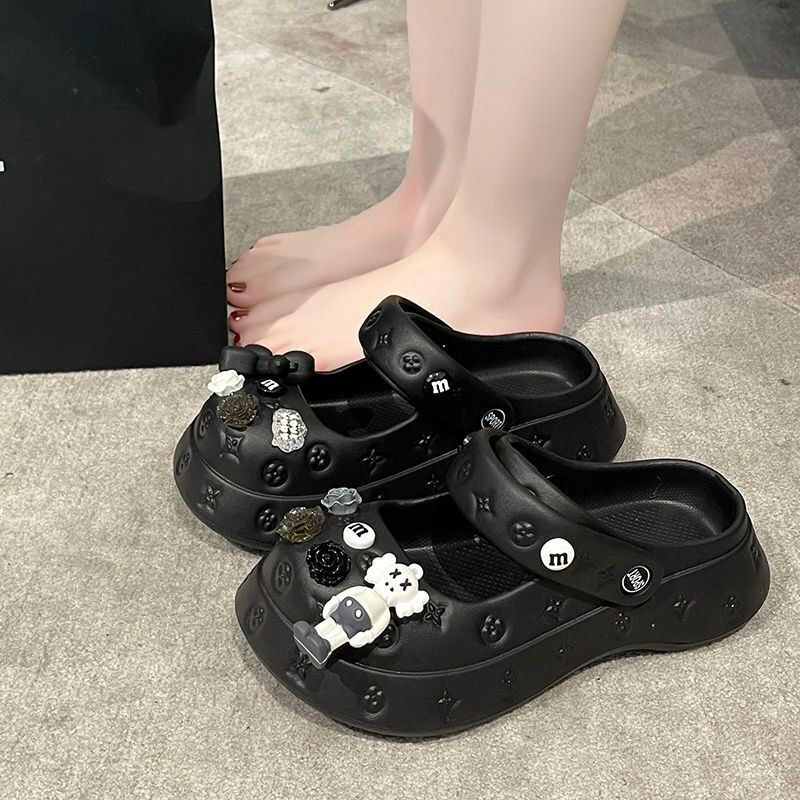 HHH Dép CROSS 5CM dép Sandal nữ Mùa hè Đế Dày thoải mái Xinh Xắn 080907