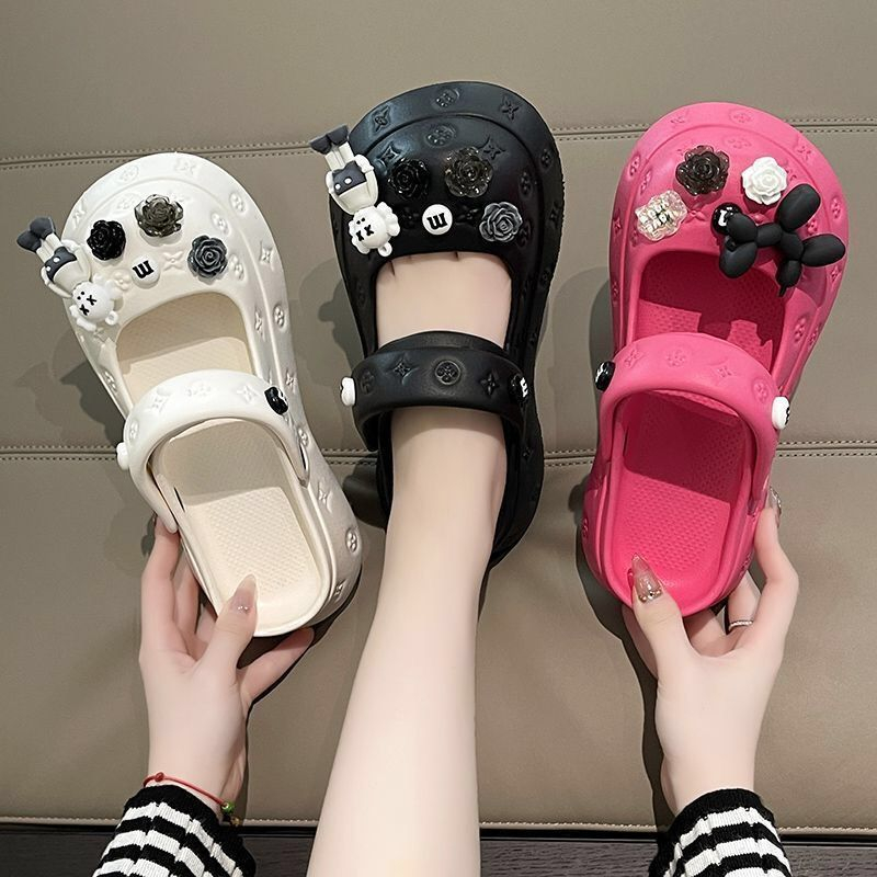 HHH Dép CROSS 5CM dép Sandal nữ Mùa hè Đế Dày thoải mái Xinh Xắn 080904