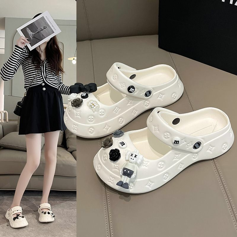 HHH Dép CROSS 5CM dép Sandal nữ Mùa hè Đế Dày thoải mái Xinh Xắn 080904