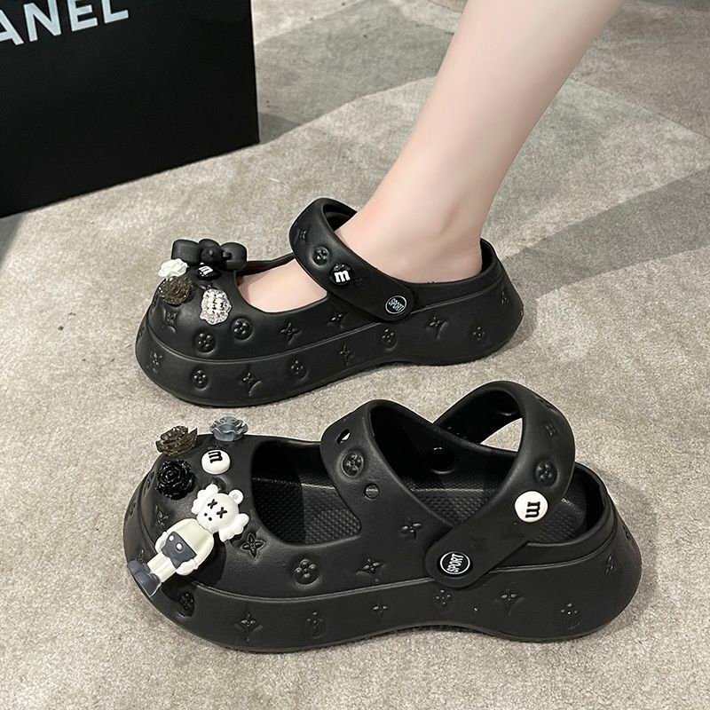 HHH Dép CROSS 5CM dép Sandal nữ Mùa hè Đế Dày thoải mái Xinh Xắn 080904
