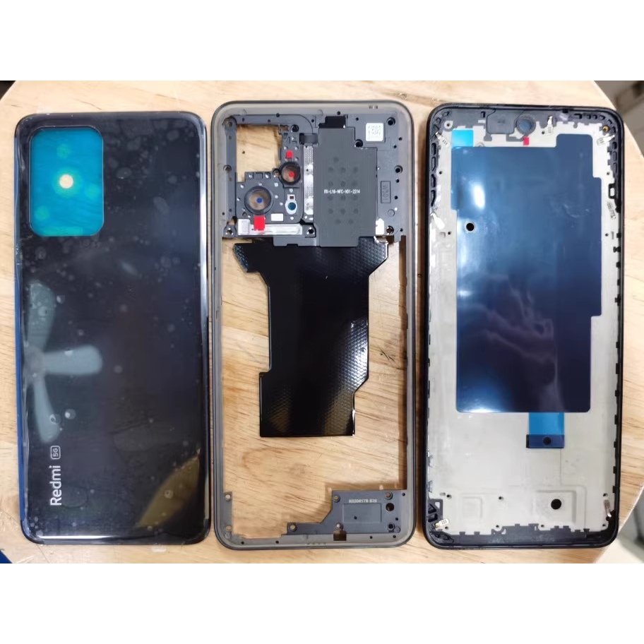Vỏ đầy đủ cho Xiaomi Redmi Note 11T Pro 22041216C Khung Giữa Lcd Khung Trước + Ốp điện thoại Pin Nắp Cửa Sau Khung Xe Sửa Chữa Phần