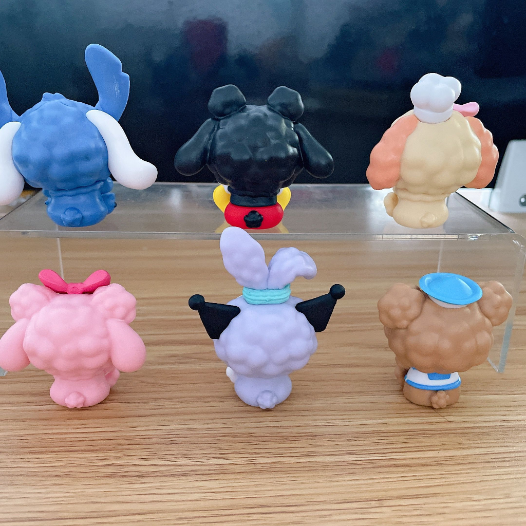 Set 6 Đồ trang trí Nhân Vật sanrio 5-7cm Trang Trí