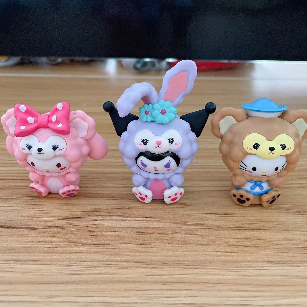 Set 6 Đồ trang trí Nhân Vật sanrio 5-7cm Trang Trí