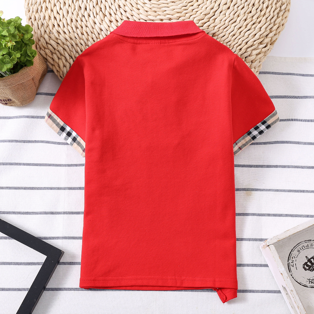 Áo Sơ Mi cotton Có Cổ Thời Trang Hàn Quốc Dành Cho Bé Trai