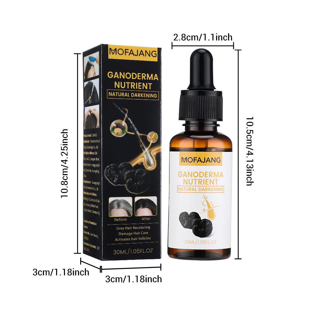 Tinh Chất Nuôi Dưỡng Tóc Màu Đen / Xám 30ml 30ml Darka Anti-greying Hair Serum, Darka Pro Anti-greying Hair Serum