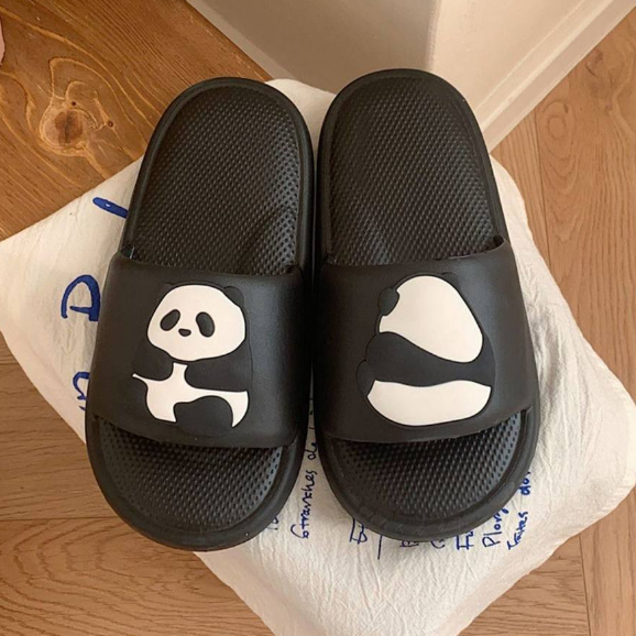 Prowow❤Dép Đi Trong Nhà Đế Mềm Hình Gấu Trúc Dễ Thương Cho Nữ