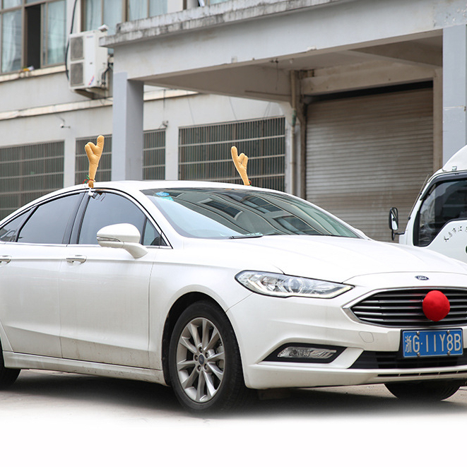 Tuần Lộc Có Chuông Mũi Đỏ Trang Trí Xe Hơi Xe Tải Giáng Sinh