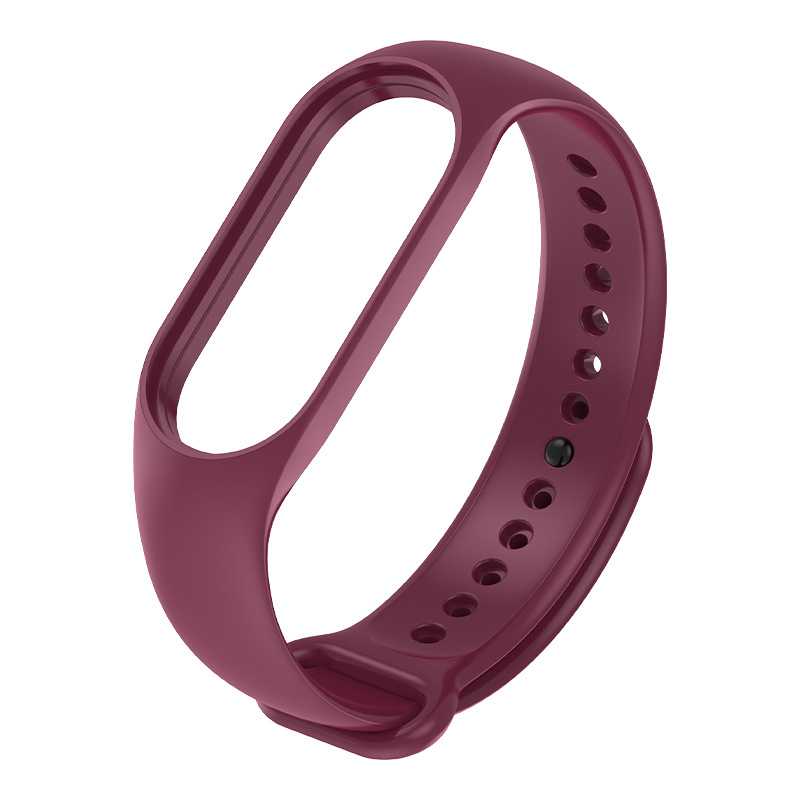 Dây Đeo Silicone Màu Hồng Thay Thế Cho Đồng Hồ Thông Minh Xiaomi Mi Band 5 6 3 4 5 6 Mi5 Miband 5 3/4/5/6