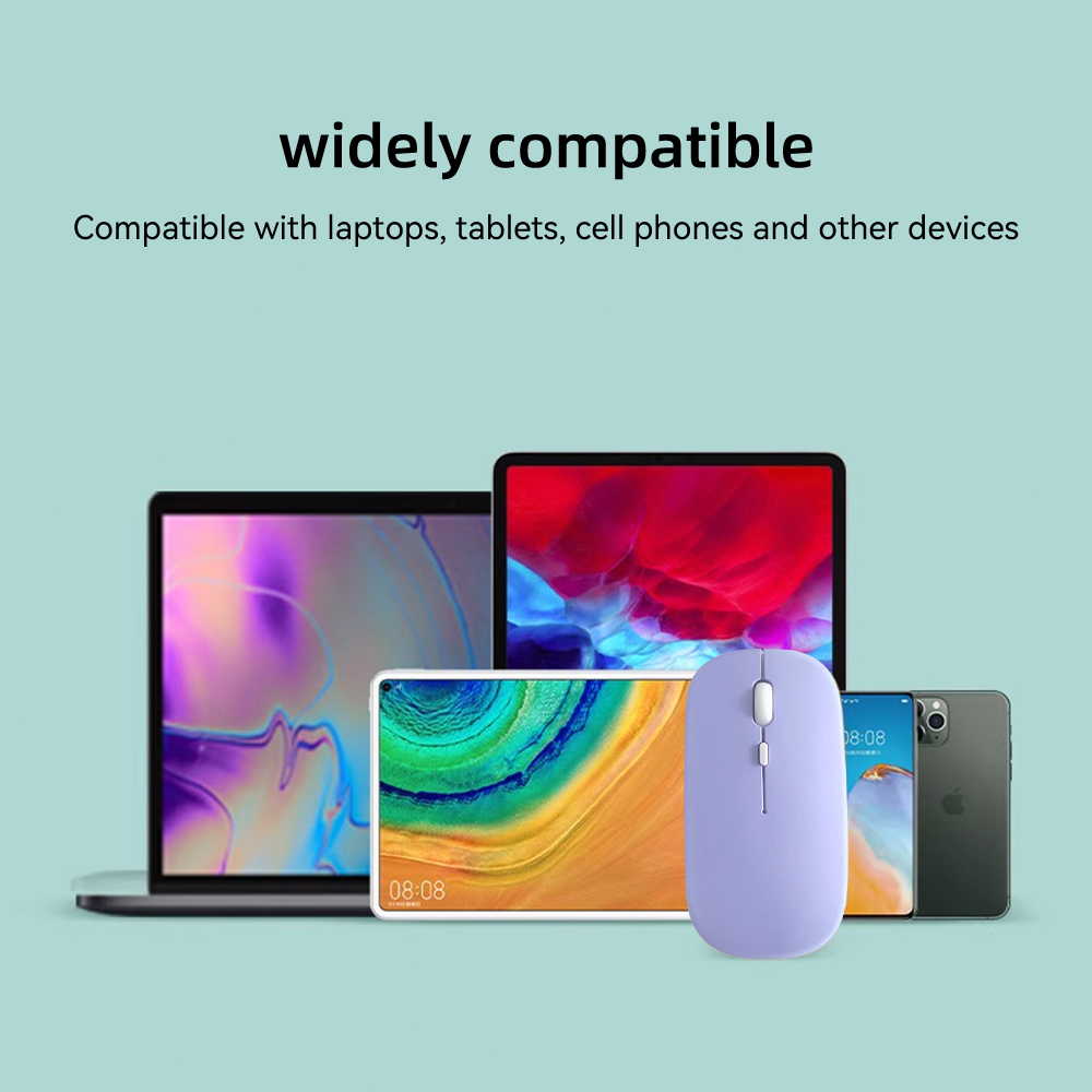 Chuột Bluetooth Không Dây USB 2.4G 800-1200 - 1600 DIP Tương Thích Với IOS / Android / Microsoft