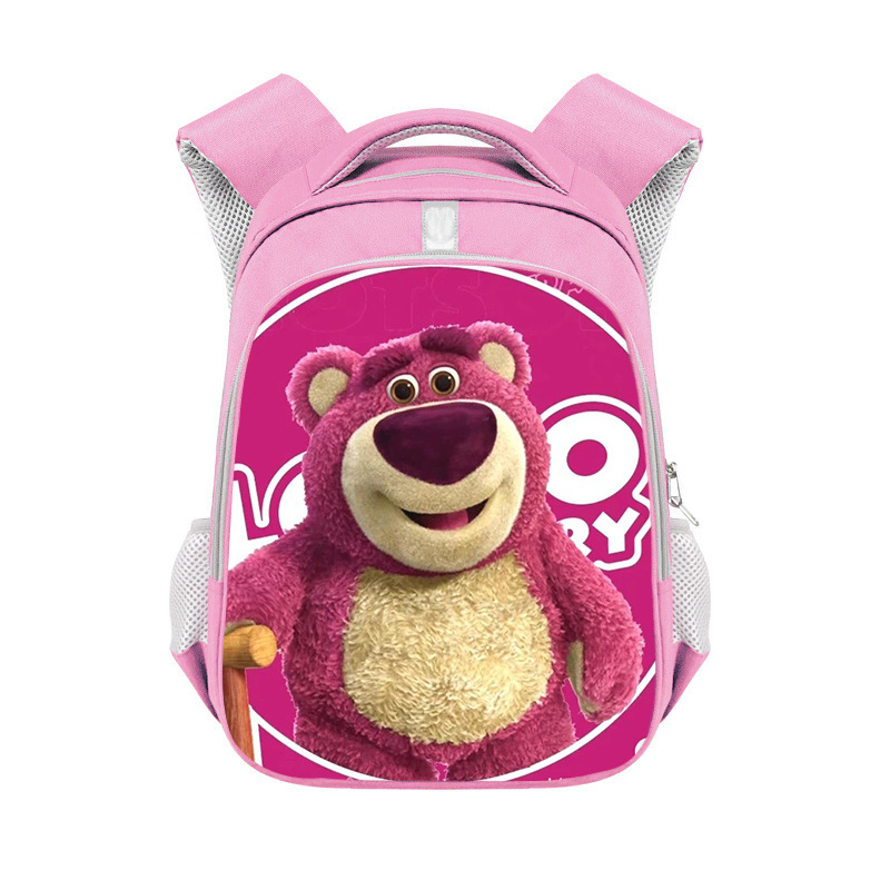 Lotso Ba Lô Đi Học Cỡ Lớn Thoáng Khí In Họa Tiết Gấu / Dâu Tây Xinh Xắn Thời Trang Cho Bé