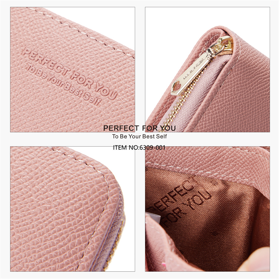 Ví Da mini Dáng Ngắn Phong Cách Hàn Quốc Thời Trang Cho Nữ PERFECT FOR YOU 6309-001
