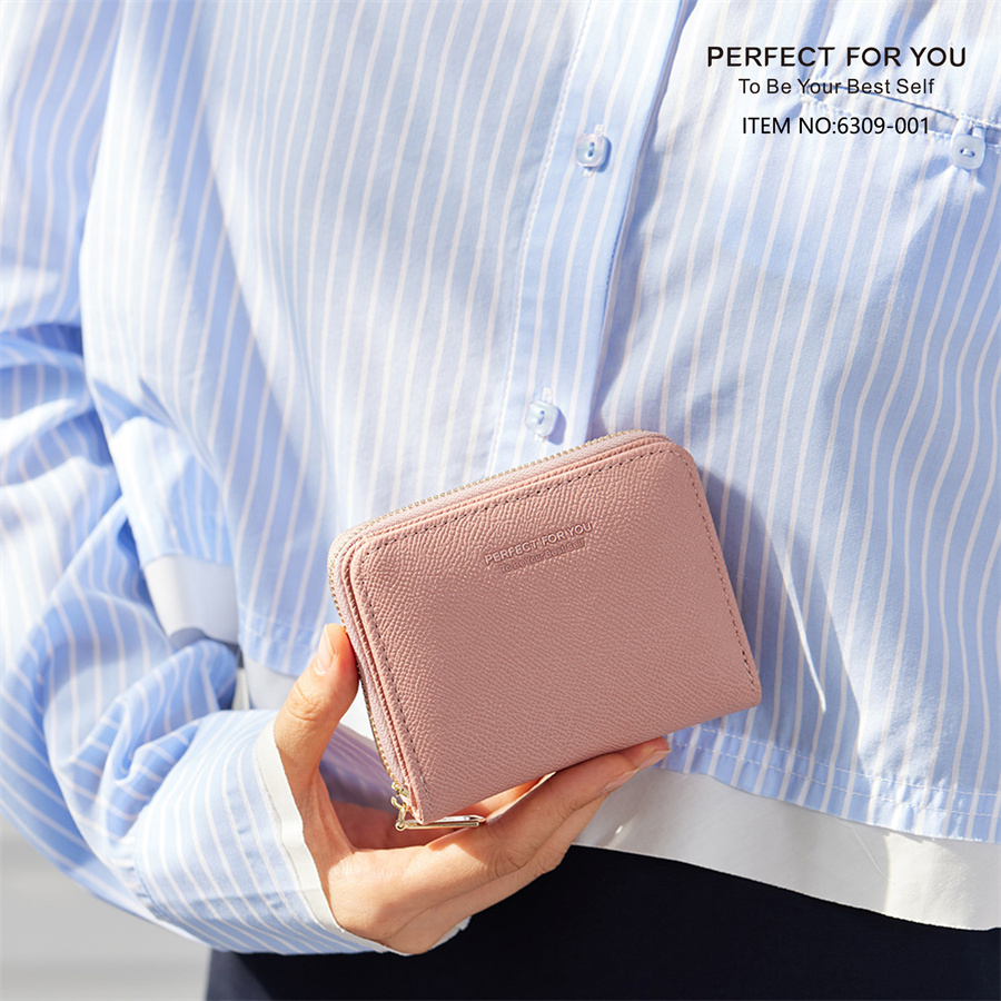 Ví Da mini Dáng Ngắn Phong Cách Hàn Quốc Thời Trang Cho Nữ PERFECT FOR YOU 6309-001