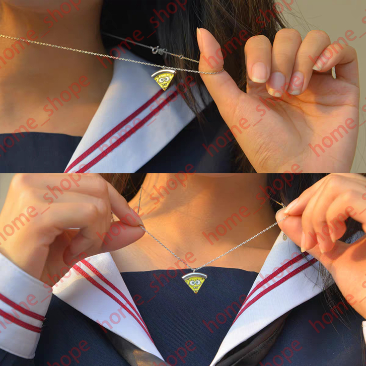 Vòng Cổ Nam Châm Hình Nhân Vật SpongeBob SquarePants Patrick's Pizza Dễ Thương Dành Cho Cặp Đôi