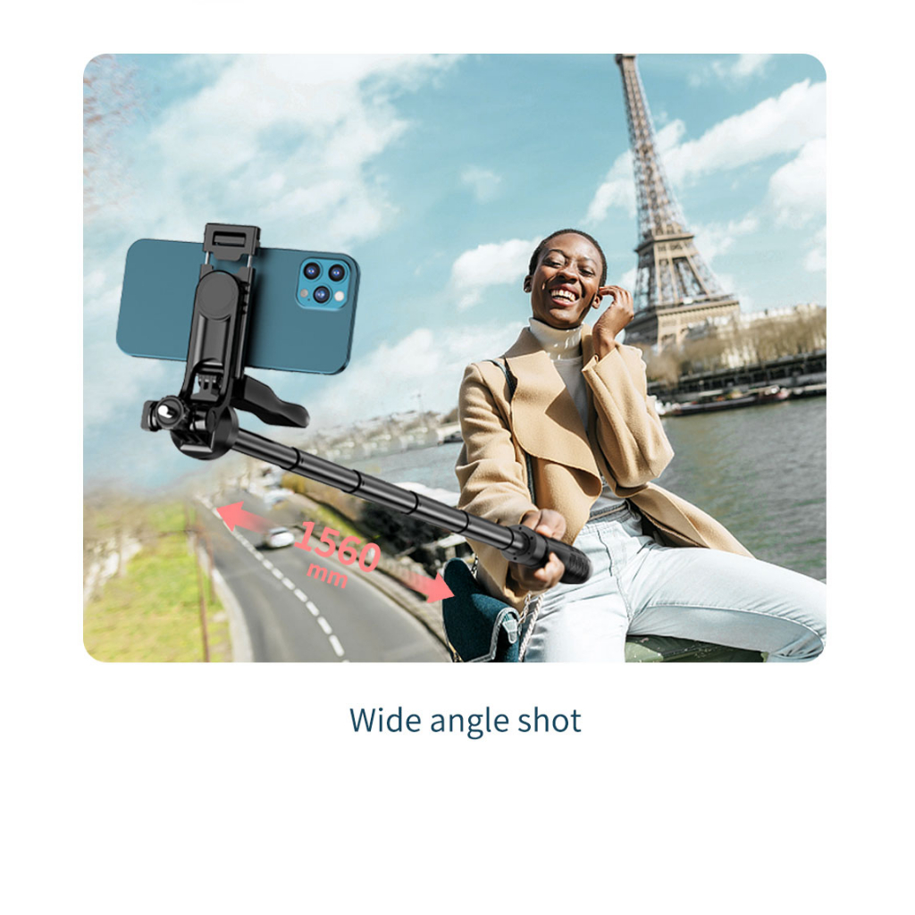 Gậy Tự Sướng Không Dây l16 1700mm Có Thể Gập Lại Cho Máy Ảnh gopro action