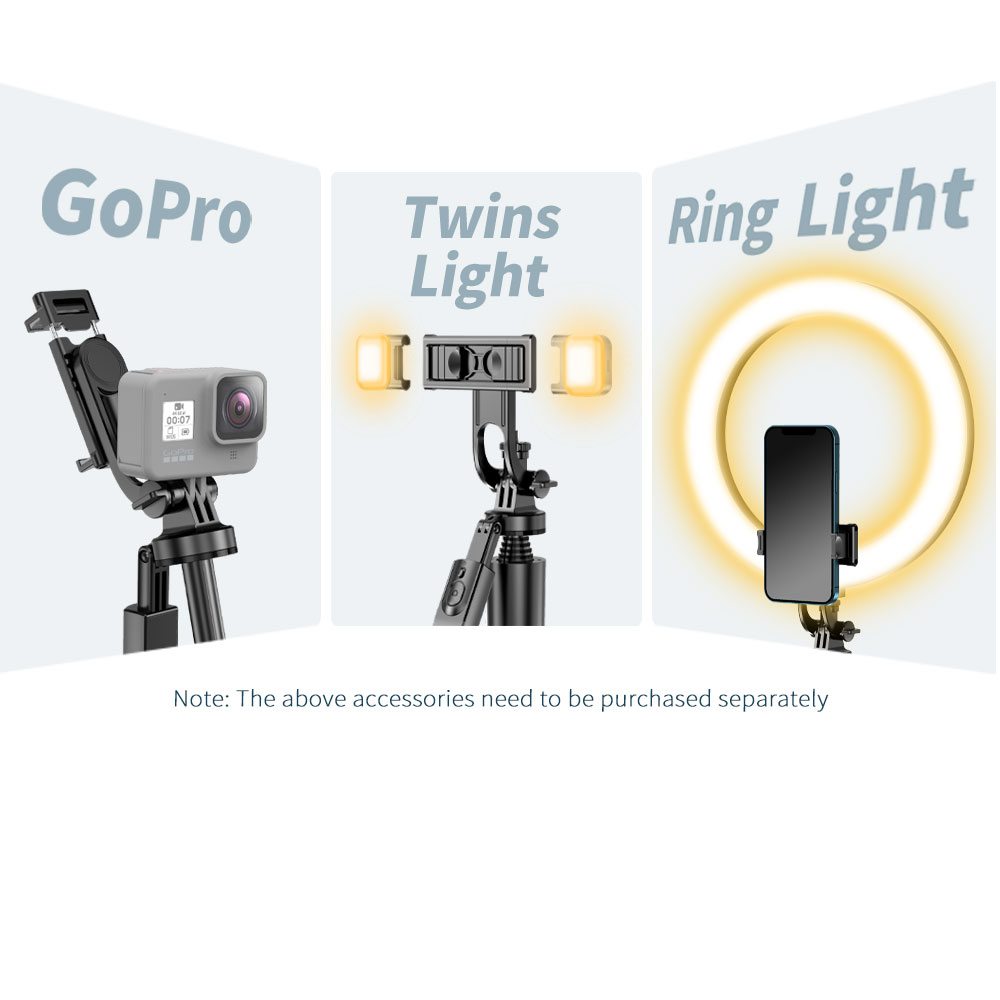 Gậy Tự Sướng Không Dây l16 1700mm Có Thể Gập Lại Cho Máy Ảnh gopro action