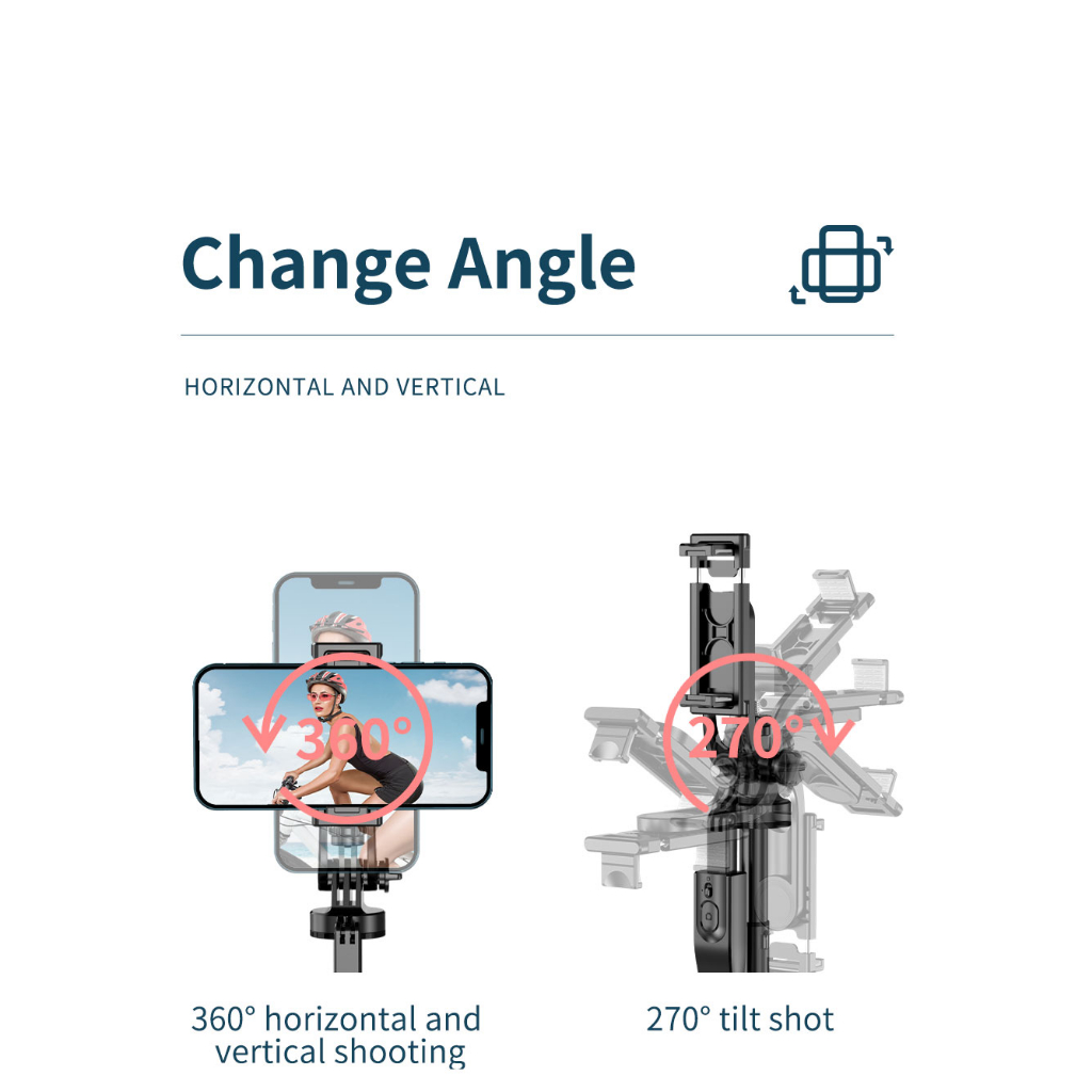 Gậy Tự Sướng Không Dây l16 1700mm Có Thể Gập Lại Cho Máy Ảnh gopro action