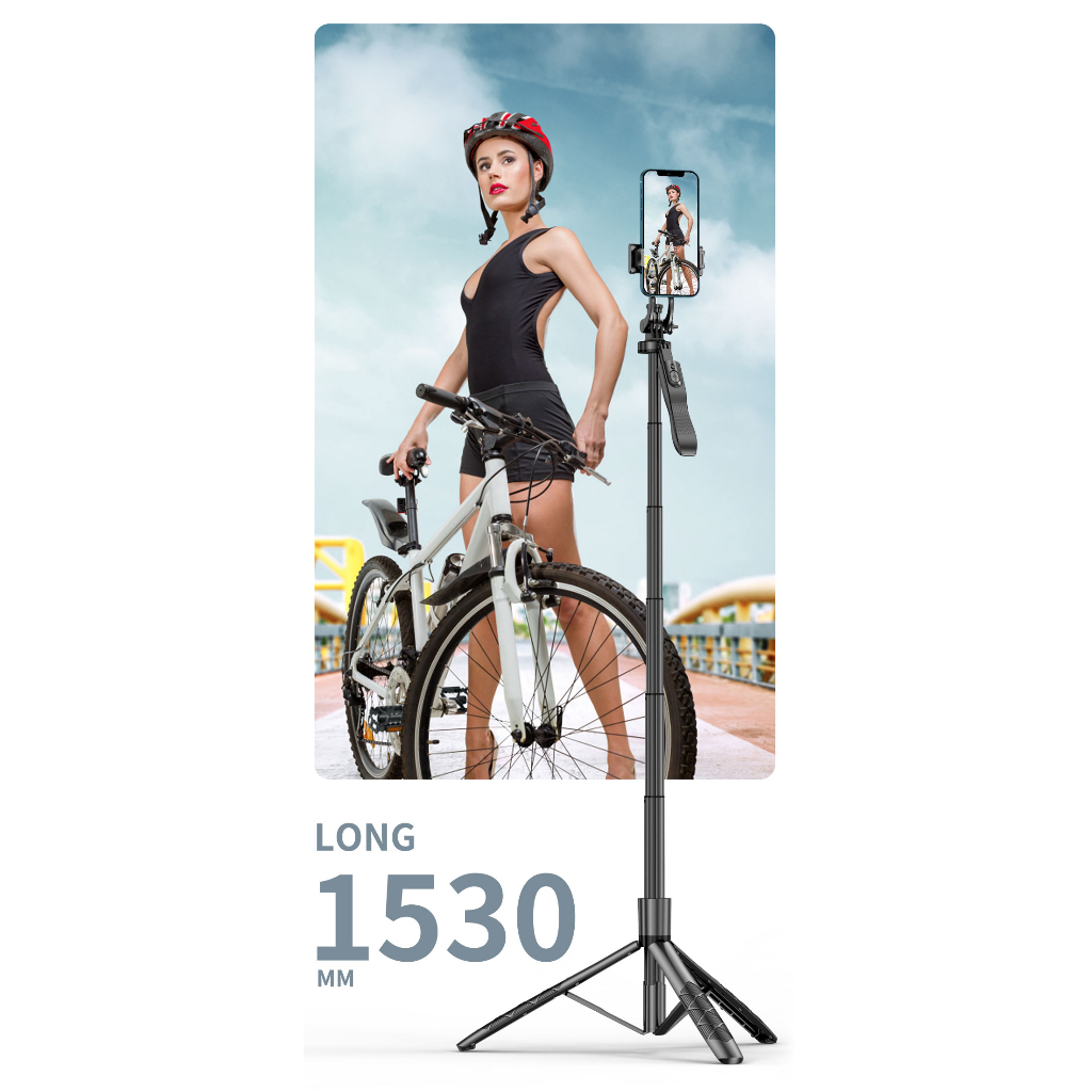 Gậy Tự Sướng Không Dây l16 1700mm Có Thể Gập Lại Cho Máy Ảnh gopro action