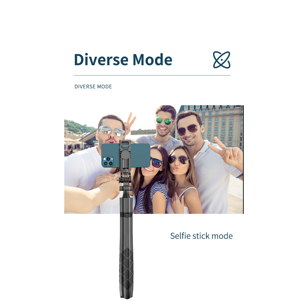 Gậy Tự Sướng Không Dây l16 1700mm Có Thể Gập Lại Cho Máy Ảnh gopro action