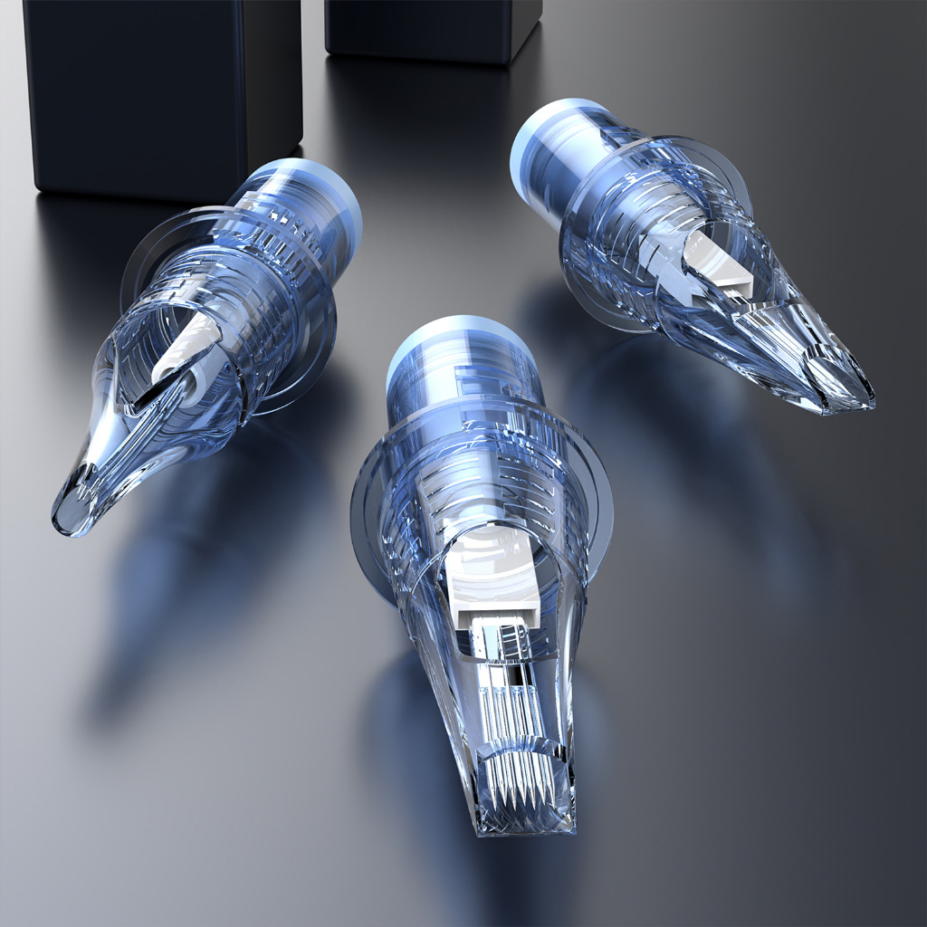 Mới Bộ Kim Xăm Đường Kính 0.35mm Dùng Một Lần Cho Máy Xăm Lông Mày / Môi