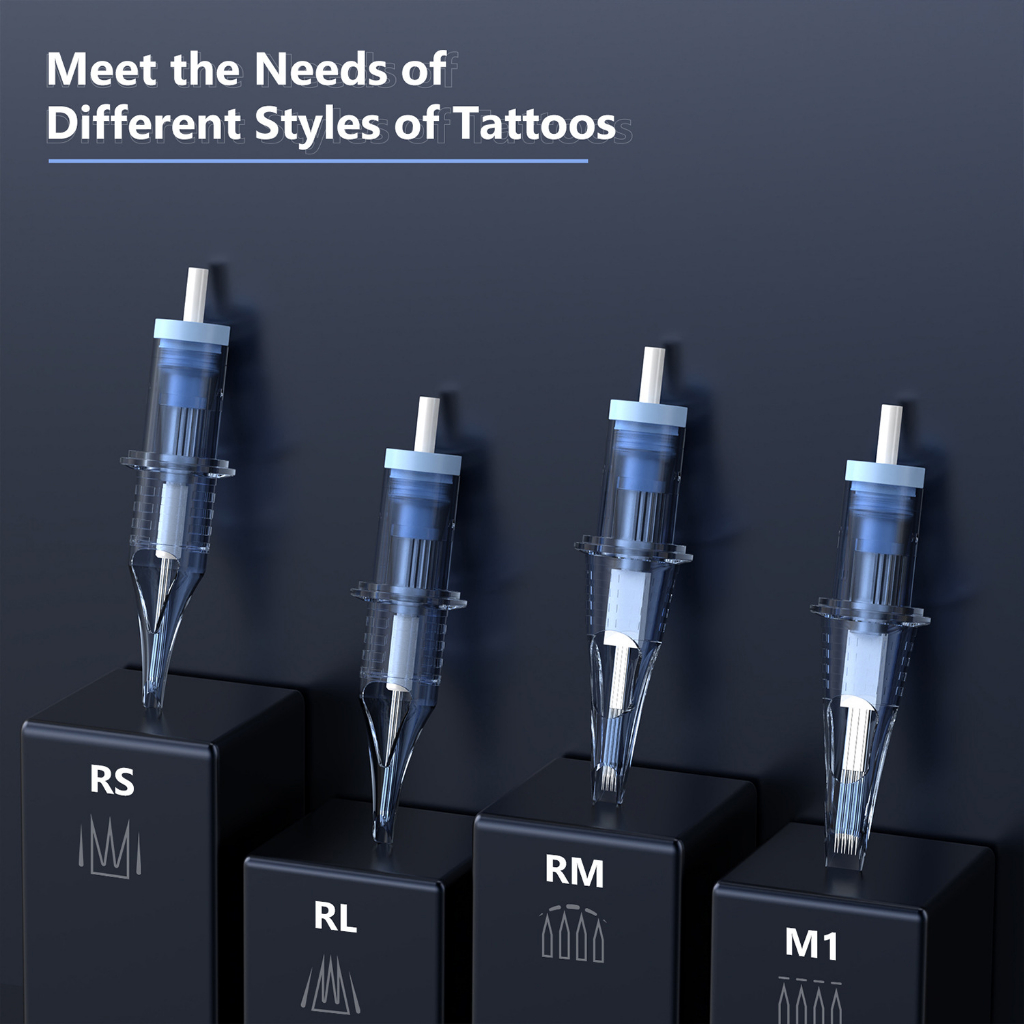 Mới Bộ Kim Xăm Đường Kính 0.35mm Dùng Một Lần Cho Máy Xăm Lông Mày / Môi