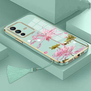 ốp lưng Redmi Note 10 4G Note 10S Note 11 Note 11S Note 11 Pro 4G 5G Note 10 Pro+ Note 12 5G Note 12 Pro 4G Thẳng cạnh mạ điện bỉ ngạn hoa điện thoại trường hợp