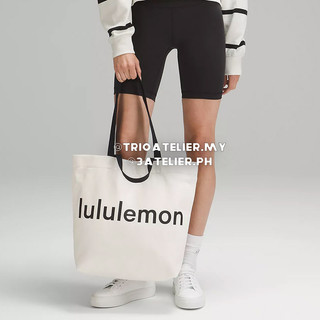 Lululemon Túi Xách canvas 17l Màu Đen Tự Nhiên
