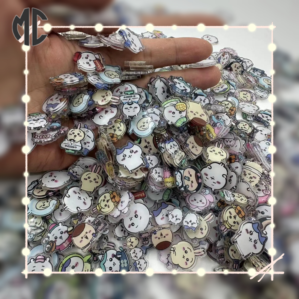 Chiikawa 2cm  Vật Liệu acrylic Hai Lớp Họa Tiết Hoạt Hình chiikawa