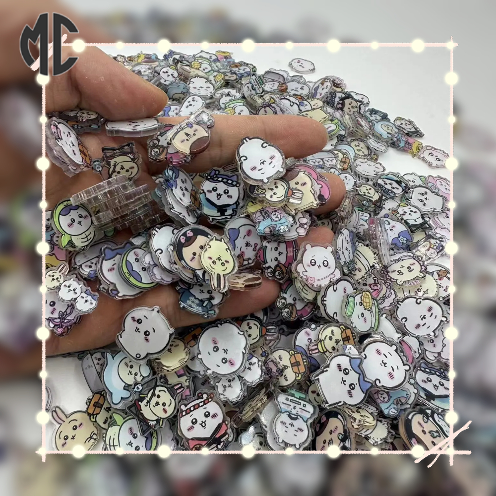 Chiikawa 2cm  Vật Liệu acrylic Hai Lớp Họa Tiết Hoạt Hình chiikawa