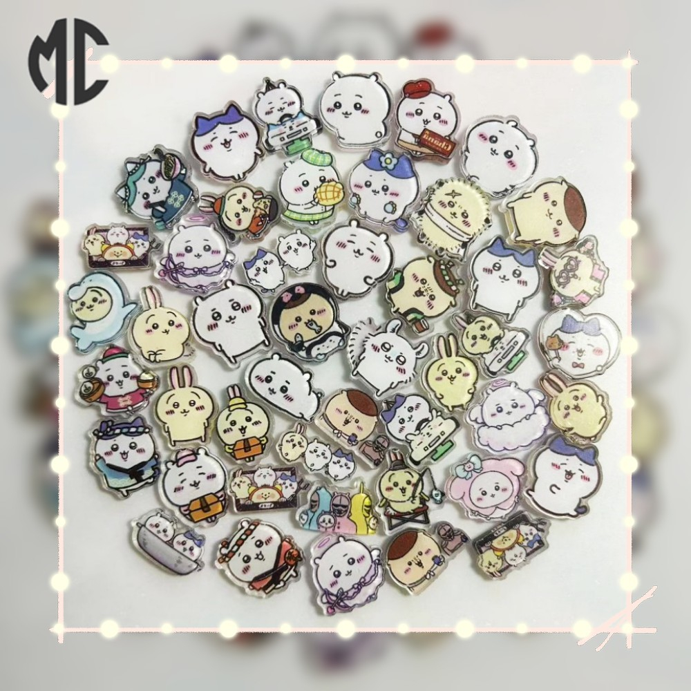 Chiikawa 2cm  Vật Liệu acrylic Hai Lớp Họa Tiết Hoạt Hình chiikawa