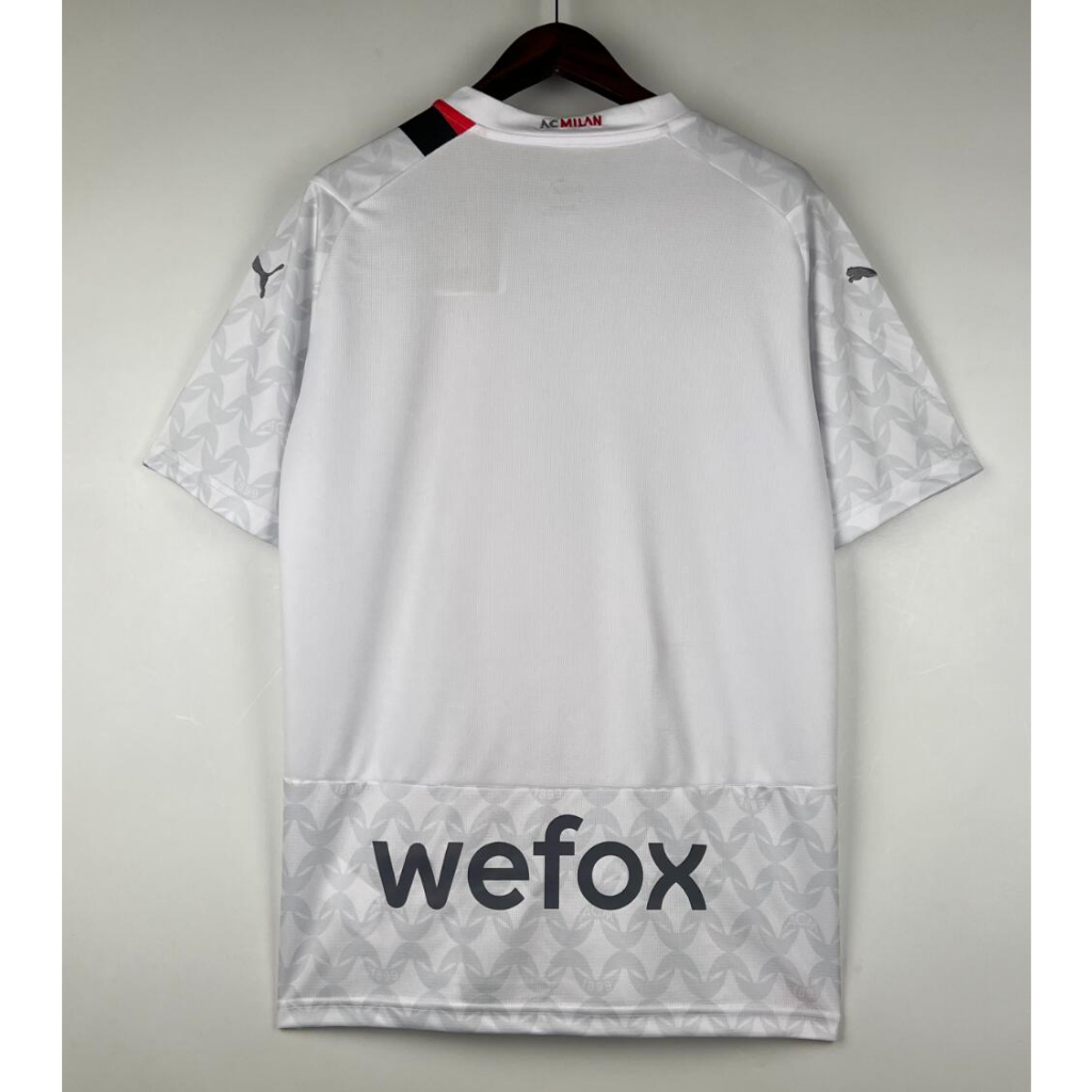 Phụ Kiện Chuyên Dụng Cho Xe Hơi 23 / 24 r. 23 Le O pulisic ac milan Áo Bóng Đá Màu Trắng Phiên Bản Hâm Mộ