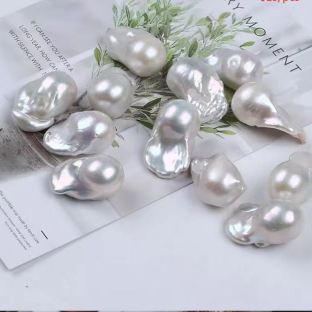 Túi Hạt Ngọc Trai baroque Tự Nhiên 14-19mm Nhiều Màu Sắc