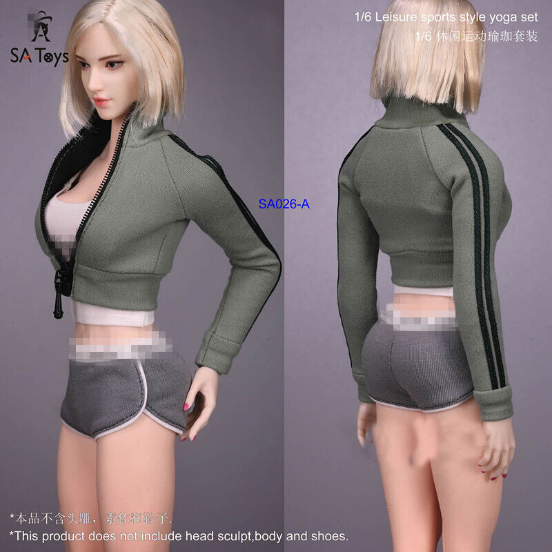 Sa Bộ Quần Áo Thể Thao sa026 12 "Tỷ Lệ 1: 6 Cho Mô Hình Nhân Vật Nữ