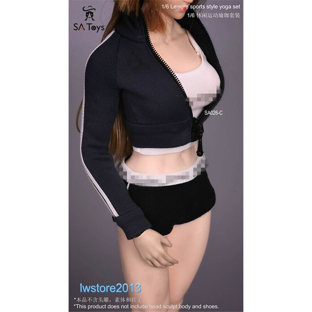 Sa Bộ Quần Áo Thể Thao sa026 12 "Tỷ Lệ 1: 6 Cho Mô Hình Nhân Vật Nữ