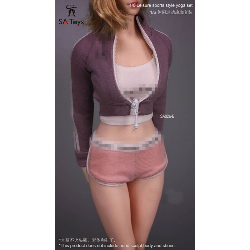 Sa Bộ Quần Áo Thể Thao sa026 12 "Tỷ Lệ 1: 6 Cho Mô Hình Nhân Vật Nữ