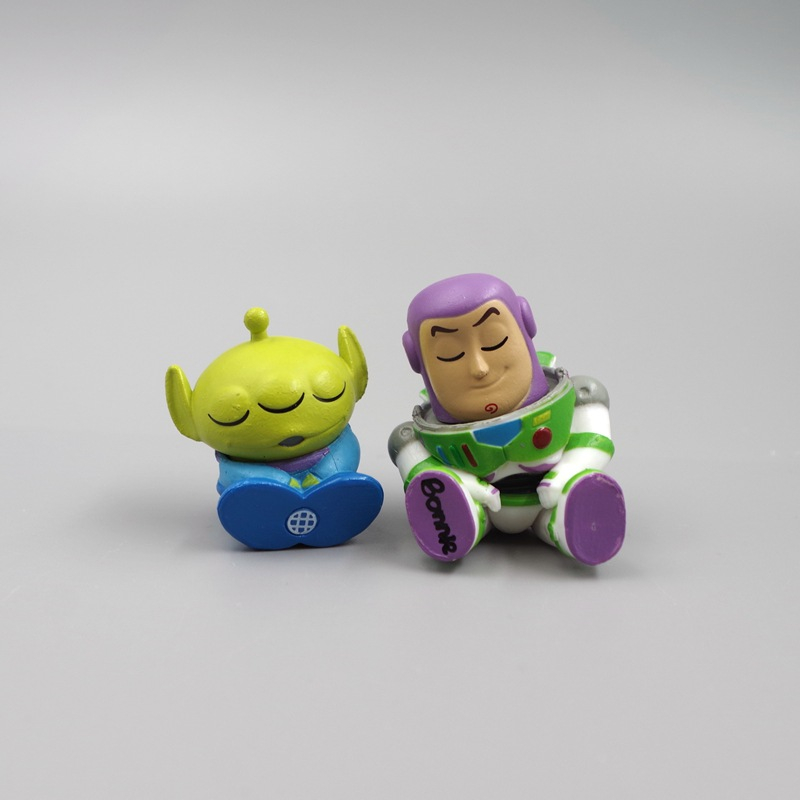 DISNEY Bộ 4 Mô Hình Nhân Vật Phim Hoạt Hình toy story Bằng pvc