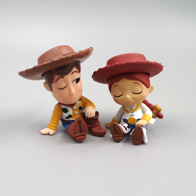 DISNEY Bộ 4 Mô Hình Nhân Vật Phim Hoạt Hình toy story Bằng pvc