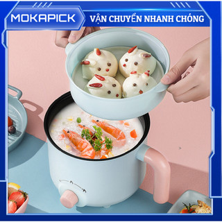 Nồi lẩu điện đa năng, Nồi Lẩu Đa Năng Công Suất 600W, chảo chống dính Mokapick