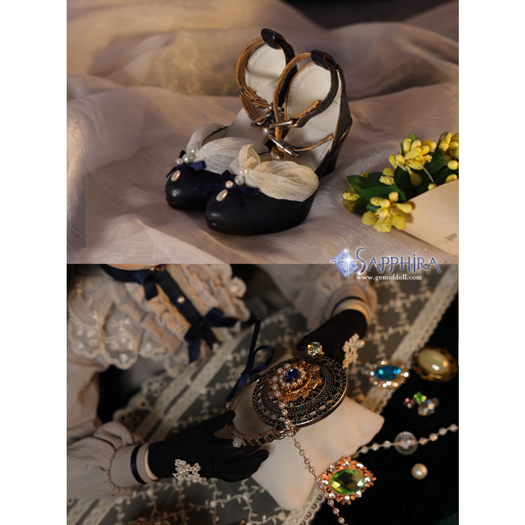 Bộ Trang Phục Búp Bê bjd 1 / 3 Gồm Áo + Chân Váy + Mũ Sapphira
