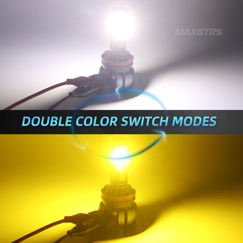 Set 2 Đèn led Sương Mù h11 h3 h8 h9 h16 jp 9005 9006 hb3 hb4 psx26w psx26w p13w h16eu led csp 6000k Ánh Sáng Trắng / 3000k