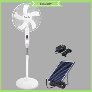 ▲ Quạt sàn năng lượng mặt trời đứng chạy bằng 16 inch cho CN ngoài 220v