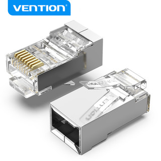 Đầu cắm Cat6 RJ45 VENTION nối 8P8C cho dây cáp nối mạng cơ bản thiết kế trong suốt tiện dụng