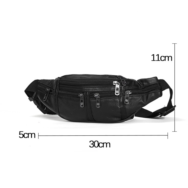 Túi Đeo Hông Bằng Da Thật Chống Thấm Nước Thời Trang Cho Nam zc300