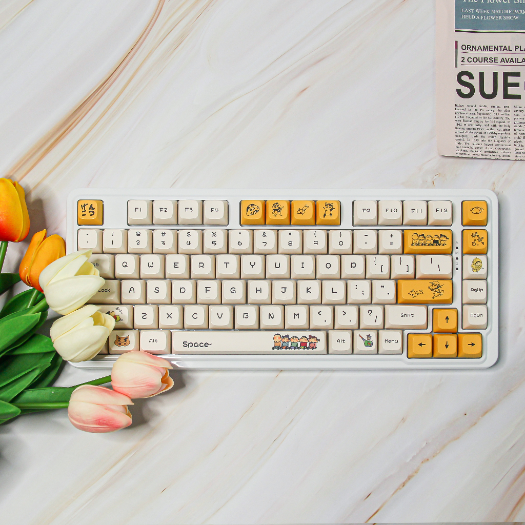 Bàn Phím Cơ 147 Phím Hình Cậu Bé Bút Chì Shin-Chan