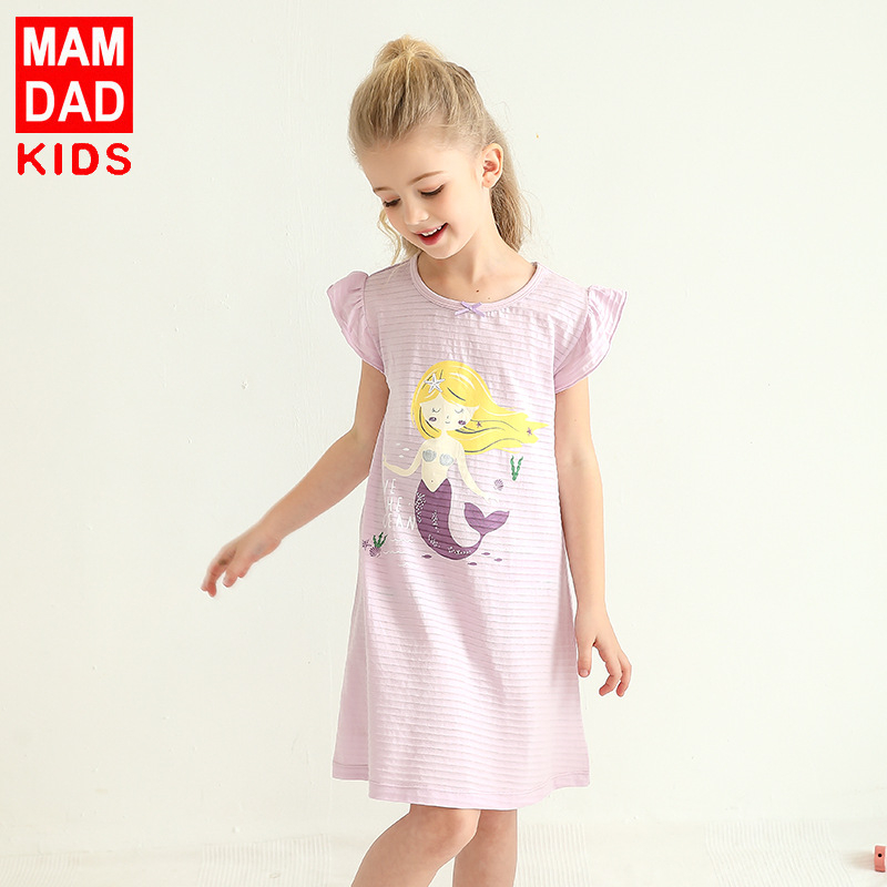 Bộ Đồ Ngủ cotton Thoáng Khí Thấm Hút Mồ Hôi Thoáng Khí Cho Bé Gái