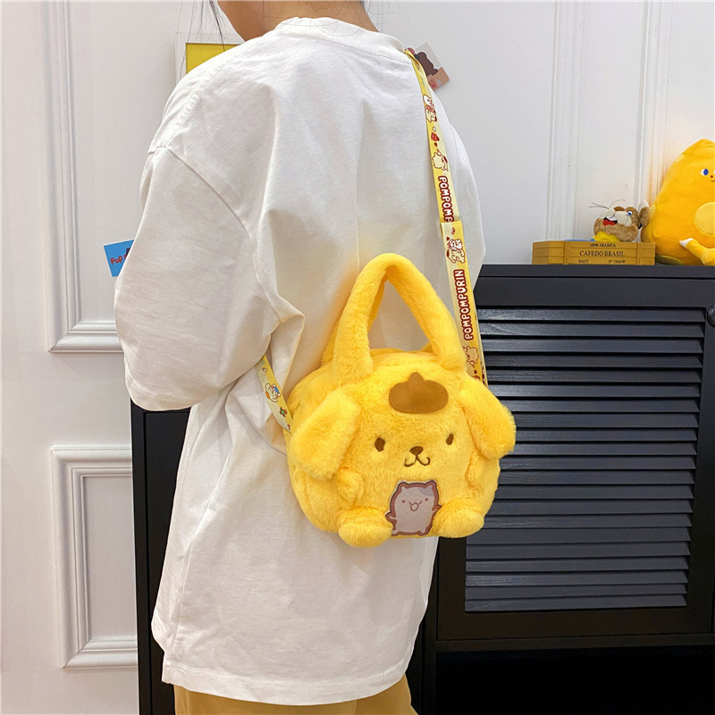 Túi Đeo Chéo Hình Gấu Nhồi Bông Dễ Thương Cho Bé